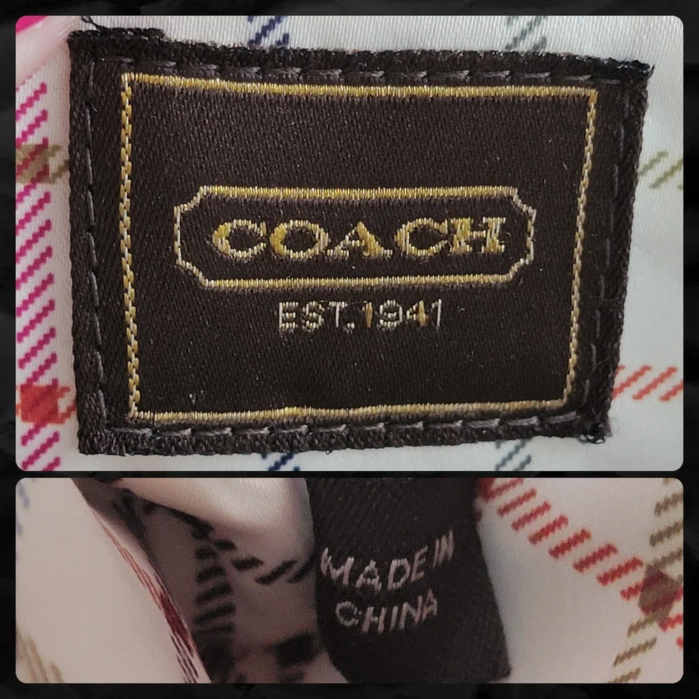 Rare Coach Legacy Patchwork Leather Framed French Purse Ball Chain Crossbody - Picture 14 of 16